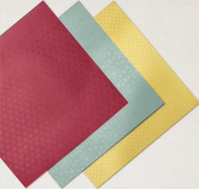 Stampin Up Festive Foils Designer Series Paper 6 sheets 12 x 12  Brand New 