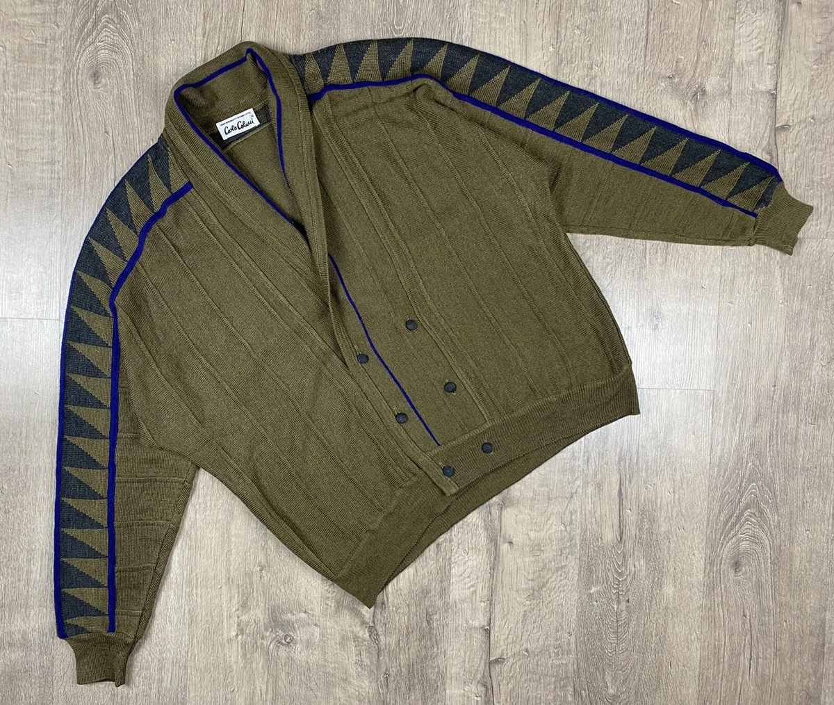 Mens double deals breasted cardigan sweater