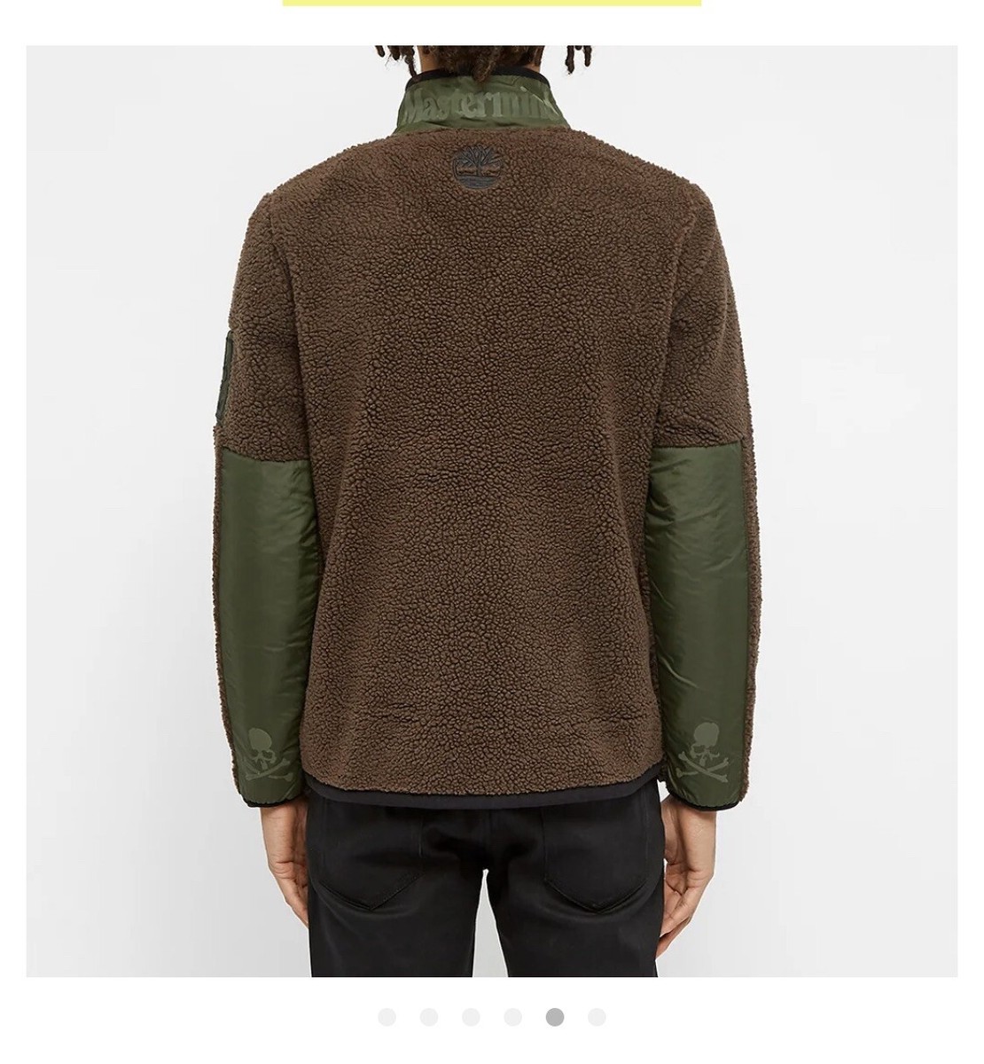NEW BROWN LARGE Timberland x Mastermind Japan FLEECE JACKET | eBay