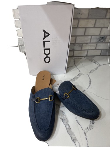 Aldo mens mancot blue slip on shoe 