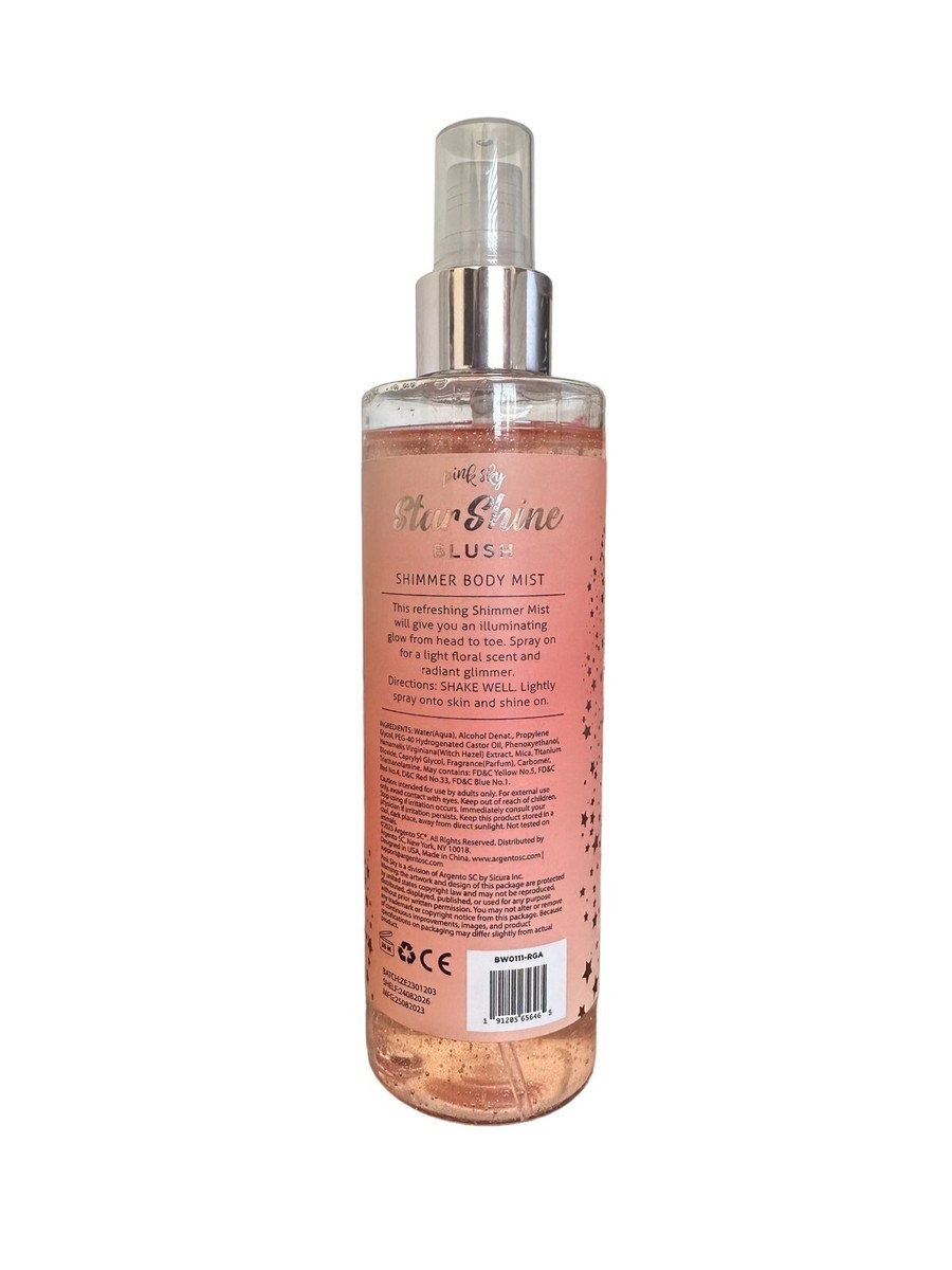 2 Pack STAR SHINE BLUSH Body Glow Shimmer Mist Body Spray