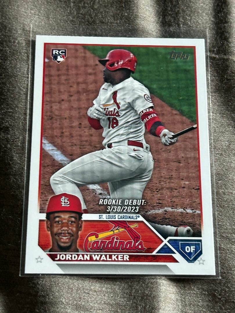 6257 2023 Topps Update Rookie Debut Jordan Walker St. Louis Cardinals