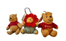 3 Piece Lot Disney Winnie the Pooh Plushes 2 Key Chain 1 McDonalds