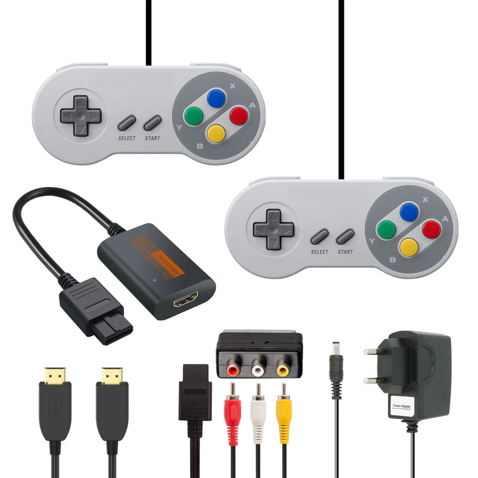 SNES / Super Nintendo Zubehör-Set Auswahl 🤔🆕✅ Controller, Netzteil, AV-Kabel - Bild 1 von 1
