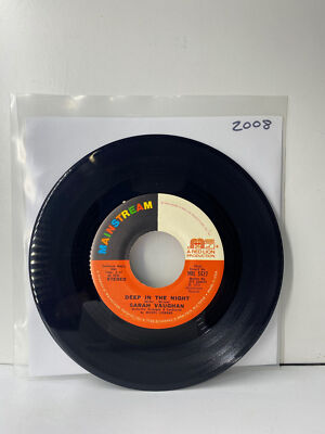 And The Feelings Good / Deep In The Night by Sarah Vaughan   - Single 7  Vinyl