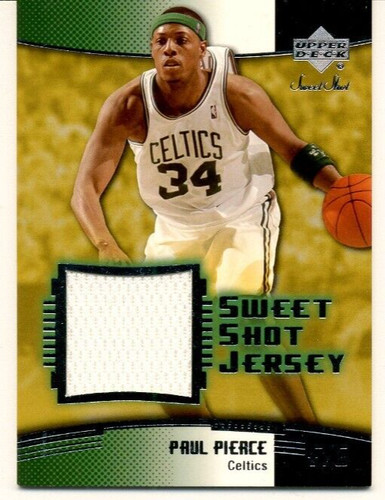 2003-04 -Paul Pierce- Upper Deck Game Used Relic Jersey Basketball Card #SSJ-PP