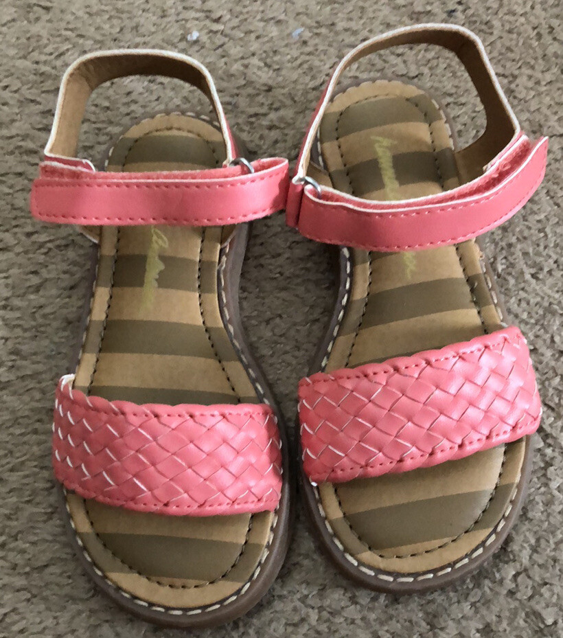 Kids Girls Hanna Andersson Gisela Melon Sandal Size 10 NIB