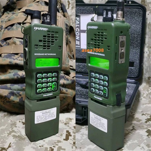 Stock 2023 HARRIS TCA PRC 152A Radio Metal VHF UHF+KDU Teclado Unidad Pantalla 15W - Imagen 2 de 17