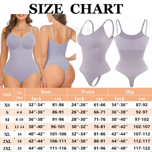 Women Shapewear Bodysuit Tummy Control Body Shaper Sculpting Snatched Waist Cami - Picture 29 of 48
