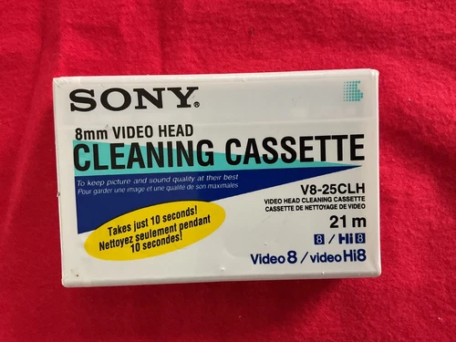SONY 8MM VIDEO8 HI8 D8 DIGITAL8 DATA8 HEAD CLEANING CLEANER CLEAN TAPE BRAND NEW