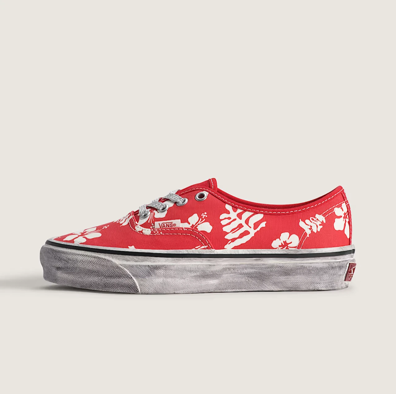 Vans Premium Authentic Unisex Shoes in Red and White All Sizes
