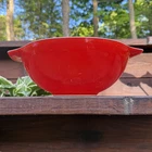 Vintage  1950s PYREX Red Friendship Cinderella 4-QT Mixing Bowl #444