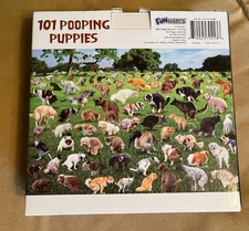 101 Pooping Puppies 1000 Piece Jigsaw Puzzle Dogs Humorous Funny By FunWares Box