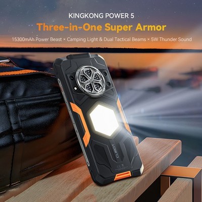 Cubot KingKong Power 5 Outdoor Phone Flashlight 15300mAh 33W 64MP 120Hz Global