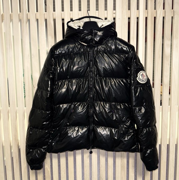Vintage Moncler Badia Daunen Puffer Jacke Gr. 5 Luxus Schwarz