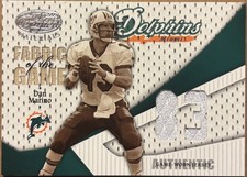 2004 Leaf Certified Materials - Fabric of the Game Dan Marino #FG-19 Debut Year