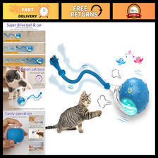 Interactive Cat Toy Ball - Fast Rolling, Chirping, Motion Activated for Indoor C