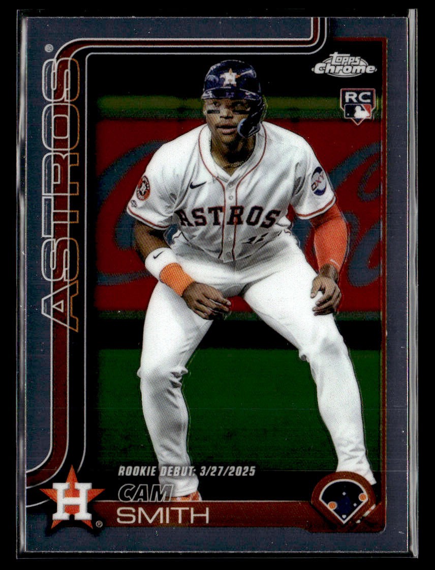2025 Topps Chrome Update #USC19 Cam Smith Rookie Card Houston Astros