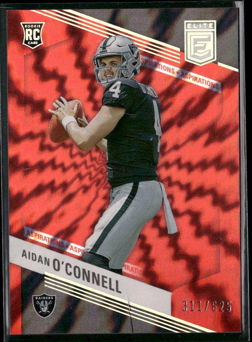 Rookie 2023 Donruss Elite #101 Aidan O'Connell Aspirations Shimmer #/625