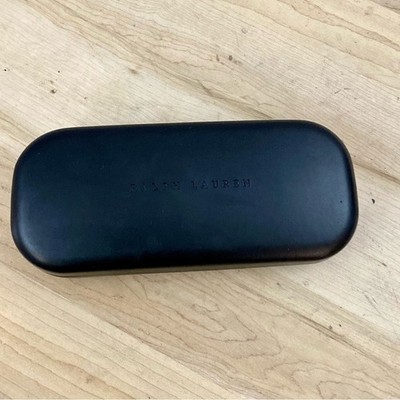 Ralph Lauren Eyeglasses Case Hard Shell Black Protective Travel Carrier