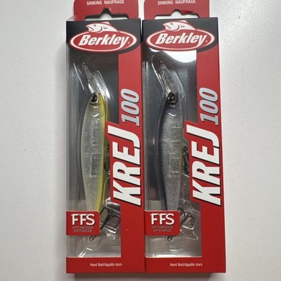 2 - Berkley Krej 100 FFS Jerkbaits Blue Vapor OB & Hankie Pankie Brand New  