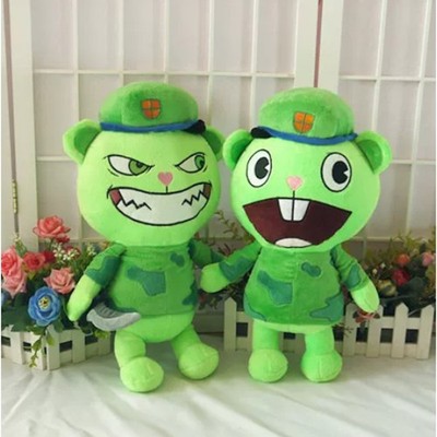 1PCS HTF Happy Tree Friends Flippy 15'' Plush Doll Cute Design Collectible