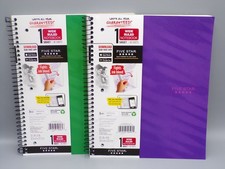 Pack of 2 Mead Five Star 1 Subject College Ruled Spiral Notebook 80 Sheets Each