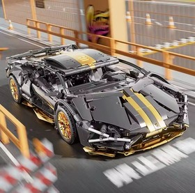 Auto Technic 1:14 1259 Pieces - Premium Black Gold Construction Supercar