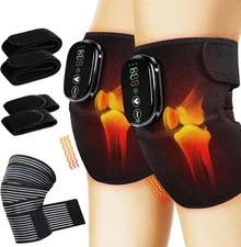 Cordless Knee Heating Pad, 3 in 1 Elbow & Shoulder for Pain Relief, 2 Pack Porta