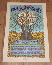 2007 PHIL LESH AND FRIENDS FALL HARVEST TOUR CONCERT POSTER 120/775 SIGNED LESH