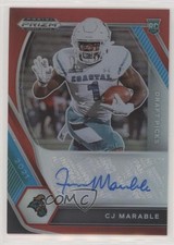 2021 Panini Prizm Draft Picks Red 55/199 CJ Marable #DPA-CJM Auto 02pq