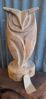 Kettensäge Schnitzerei Eule Holz Haus Garten Skulptur Deko Weihnachten Geschenkidee