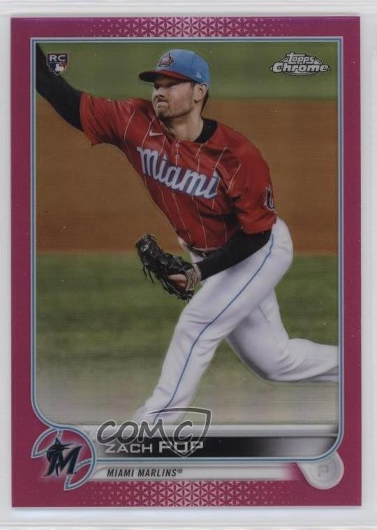 2022 Topps Chrome Magenta Refractor 347/399 Zach Pop #41 0q3