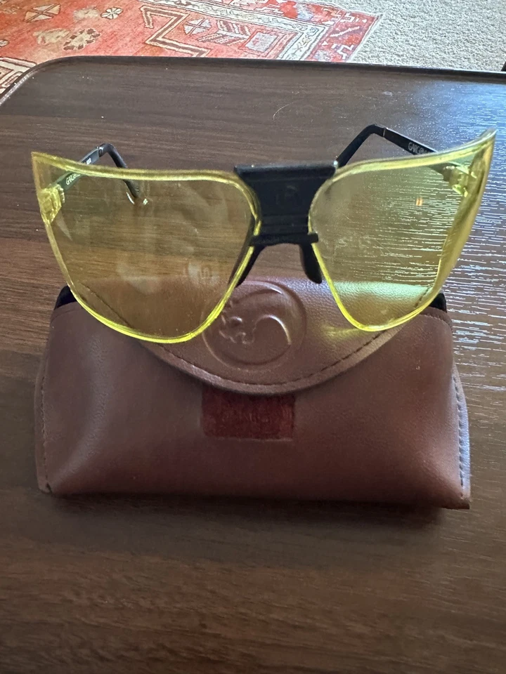 🇺🇲 Gargoyle Sunglasses  85MM Shooting Glasses Yellow lens with Black frames !! - Image 2 of 4