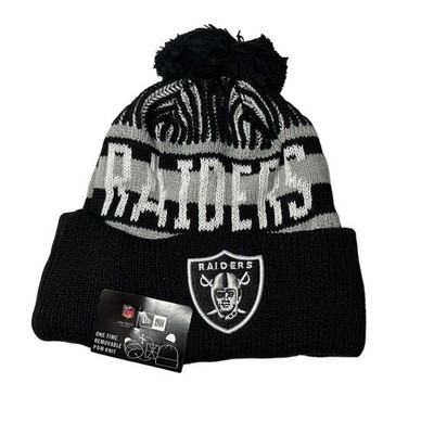 New Era NFL Las Vegas Raiders Winter Knit Fleece Lined Beanie Hat New