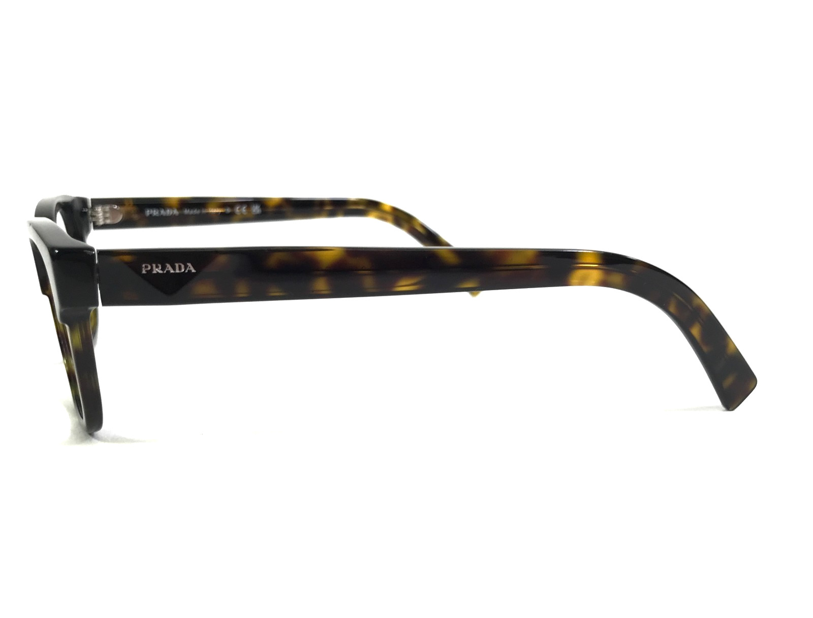 Prada Eyeglasses Frames VPR04Y 2AU-1O1 Havana Tortoise Brown Square 53-18-145 thumbnail 6