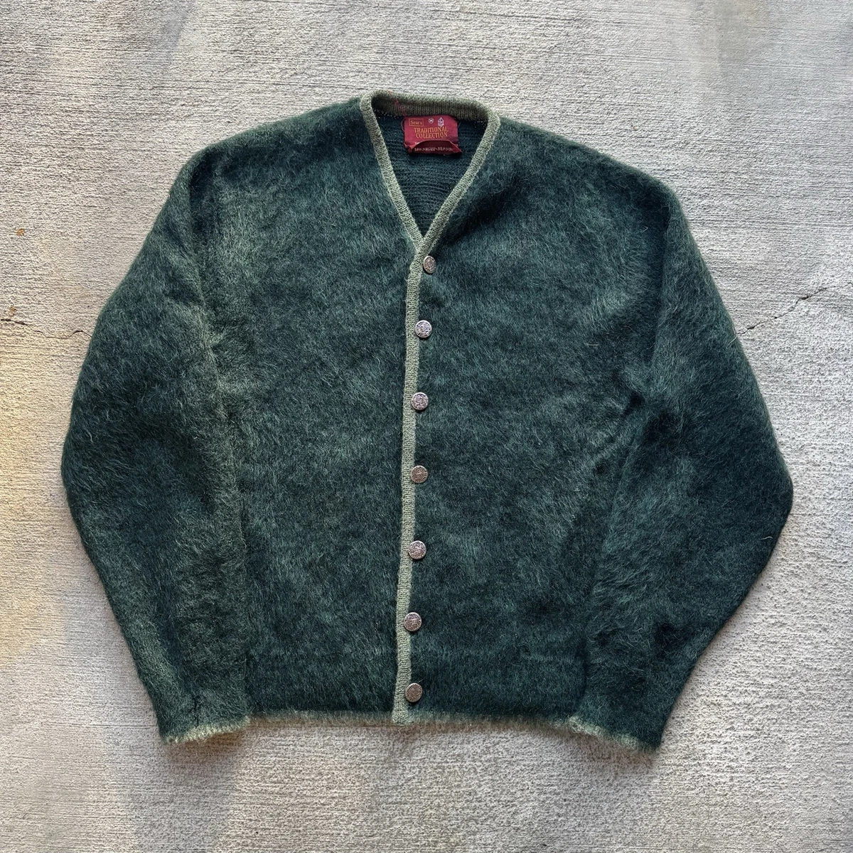 Vintage Mohair Cardigan In Men