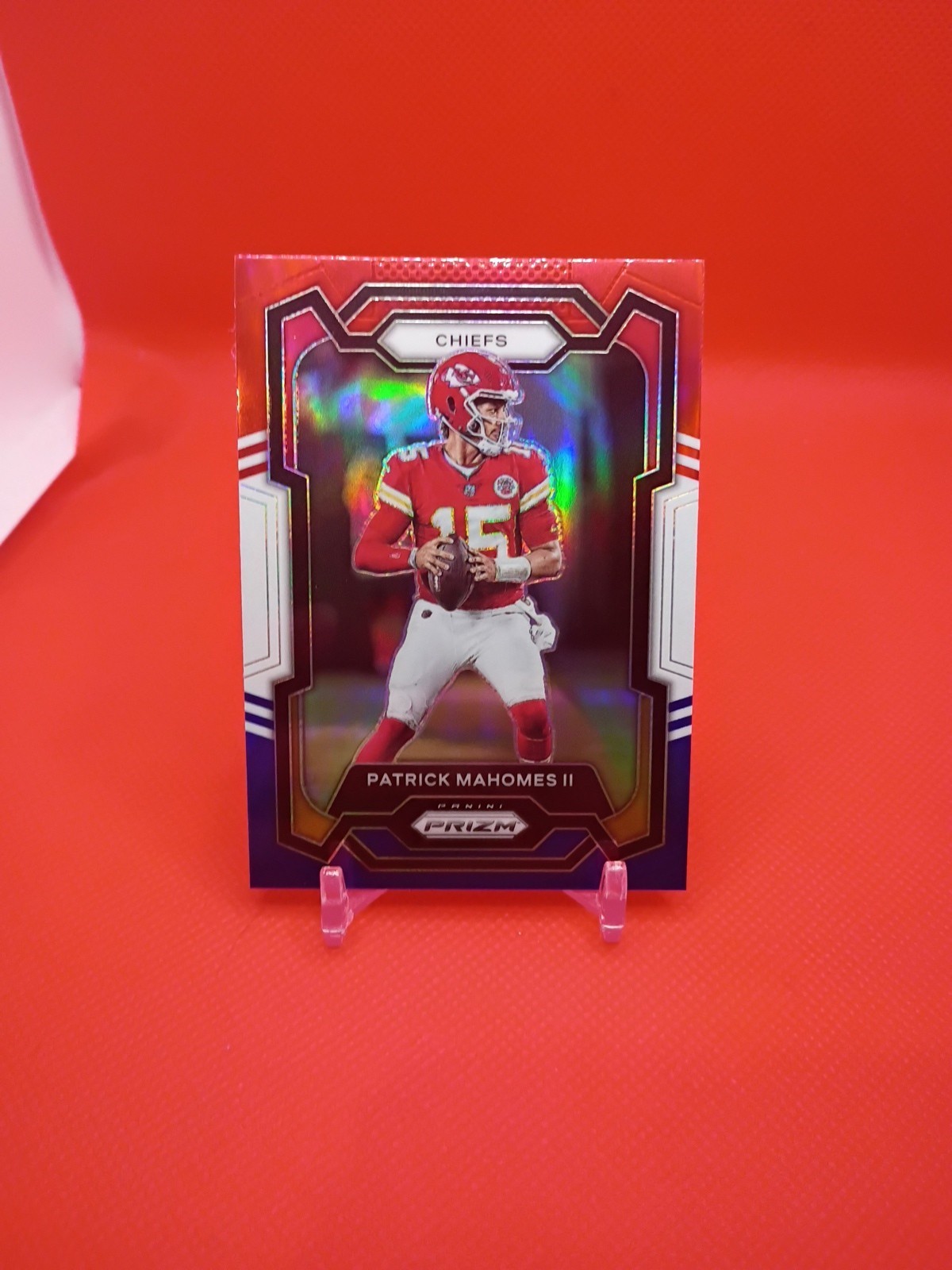 2023 Panini Prizm Patrick Mahomes II Red White And Blue Prizm #149 Chiefs