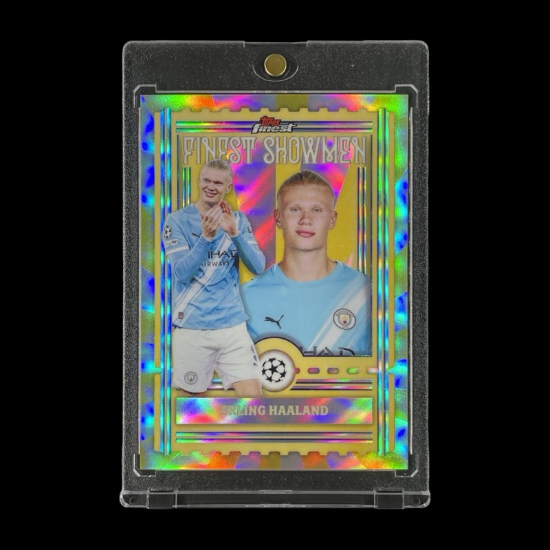 ERLING HAALAND GOLD CHROME REFRACTOR HOLO CARD 2025-26 Topps Finest - Man City