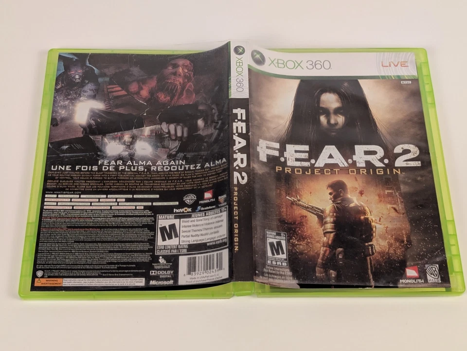 F.E.A.R. 2: Project Origin FEAR 2 (Xbox 360)➡️CIB - Tested - Near Mint 📀! - Image 4 of 4