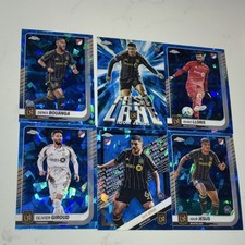 Topps Chrome MLS LAFC Bouanga Jesus Lloris Giroud Sapphire 