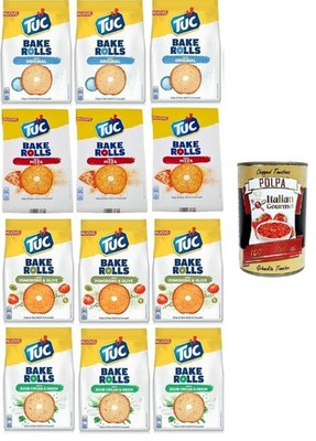 Tuc Bake Rolls, 12x150g, ofenfrische Brotchips +Polpa