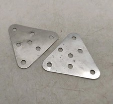 Gilbert Erector Set Original Part AI Nickel Plated Large Triangles Set of 2