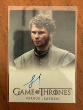 Fergus Leathem &middot; Game of Thrones &middot; Young Rodrik Cassel &middot; Sammelkarte &middot; Autogramm
