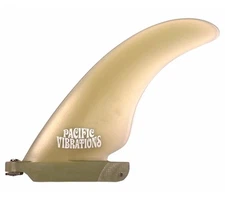 7.5” PACIFIC VIBRATIONS Longboard SURFBOARD Center fin cutaway Fiberglass Clear