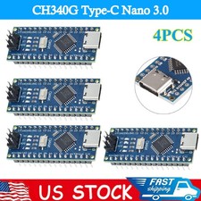 4PCs ATmega328P CH340 Type-C NANO V3.0 Module 5V 16M Development Board US