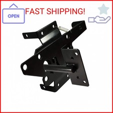 Self-Locking Gate Latch Heavy Duty Post Mount Automatic Gravity Lever Wood/PVC F