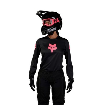 Fox Racing Wmns Blackout Jersey, Windbreaker, Damen, schwarz, M M, schwarz 