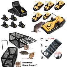 4-12Pcs Professional Mouse Traps Mousetrap Strong Easy Catcher Control Reusable