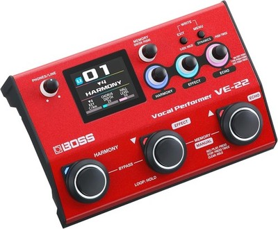 Boss VE-22 Vocal Performer Multi-Effects Processor Harmony Pitch Looper NEW JP